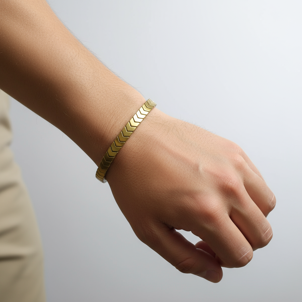 צמיד חוליות מוזהב