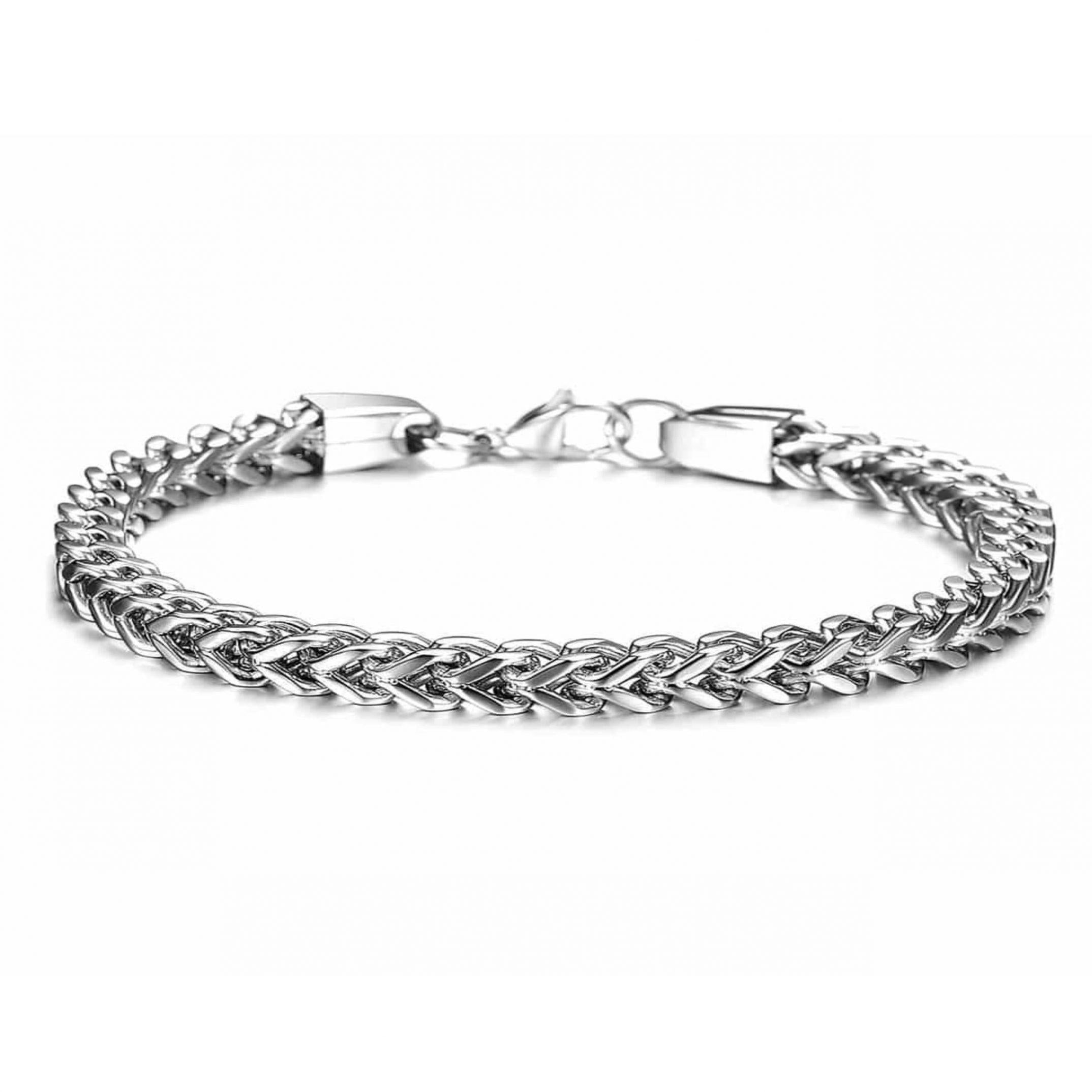 צמיד חוליות כסף לגבר - Lusso Jewelry - לוסו תכשיטים